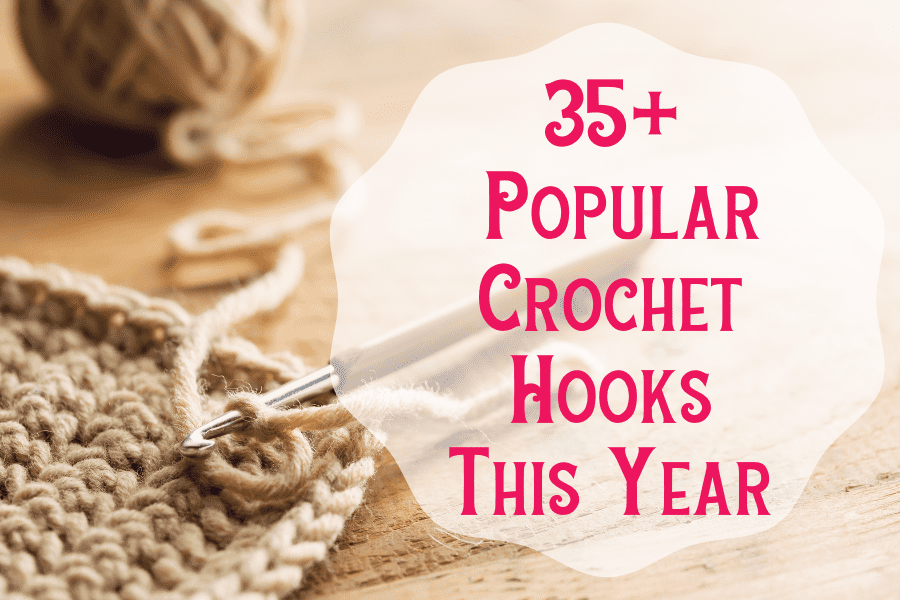 Hobby Store Steel Crochet Hook Set with Ergonomic Wooden Handle